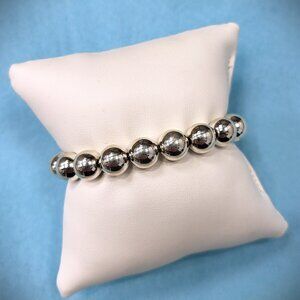 Tiffany & Co. 10mm Ball Bead Bracelet .925 Size Medium